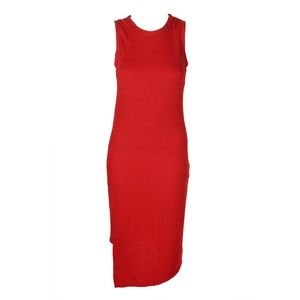 RACHEL Rachel Roy Dresses - Rachel Rachel Roy Orange Ribbed Asymmetrical Dress RACHEL Rachel Roy Dresses - Rachel Rachel Roy Orange Ribbed Asymmetrical Dress